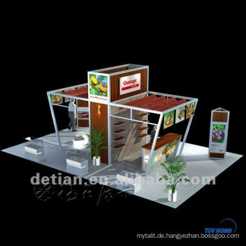 Insel 6 x 9 Meter / 20 x 30 ft tragbare Messe Ausstellung Display Stand benutzerdefinierte mit niedrigsten Preis und Export ins Ausland